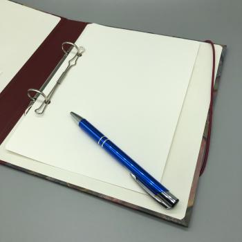 Ordner Ringbuch A5 rot Ringmechanik Stift